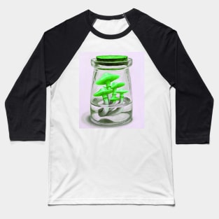 Green Magic mushrooms - psychedelic Baseball T-Shirt